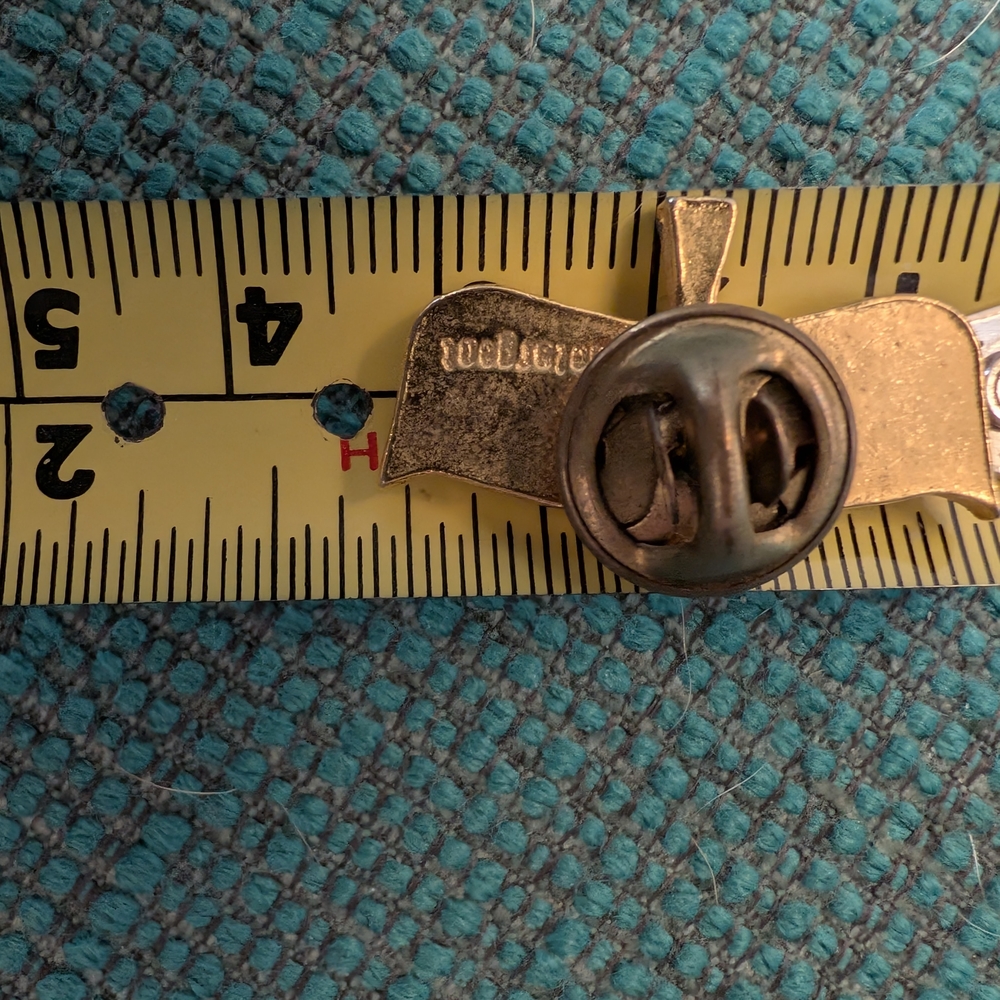 Dual Flag Enamel Pin - Picture 2 of 2